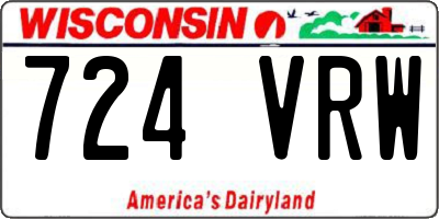 WI license plate 724VRW