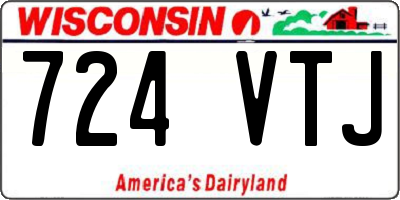 WI license plate 724VTJ