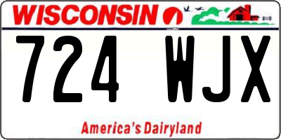 WI license plate 724WJX