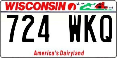 WI license plate 724WKQ