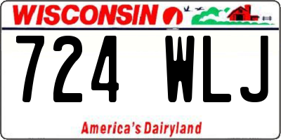 WI license plate 724WLJ