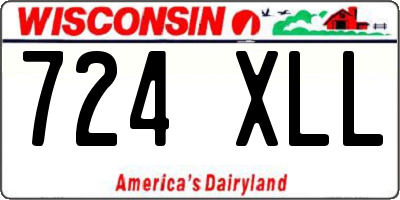 WI license plate 724XLL