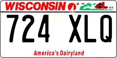 WI license plate 724XLQ