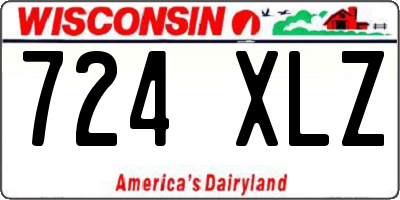 WI license plate 724XLZ