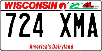 WI license plate 724XMA