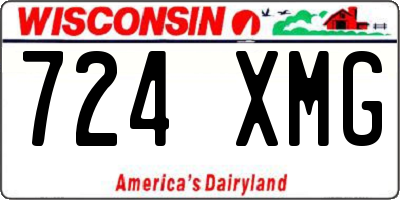 WI license plate 724XMG
