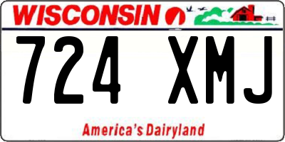 WI license plate 724XMJ