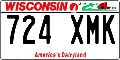 WI license plate 724XMK