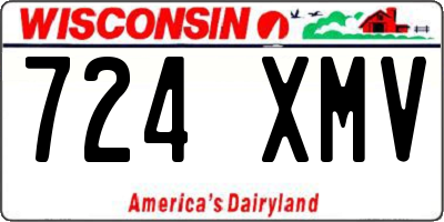 WI license plate 724XMV