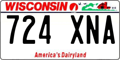 WI license plate 724XNA