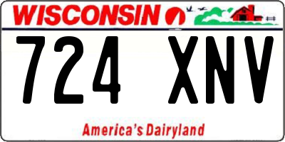 WI license plate 724XNV
