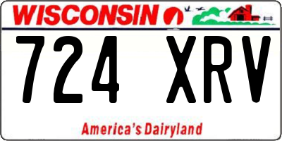 WI license plate 724XRV