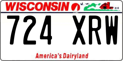 WI license plate 724XRW