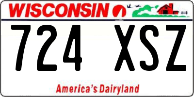 WI license plate 724XSZ