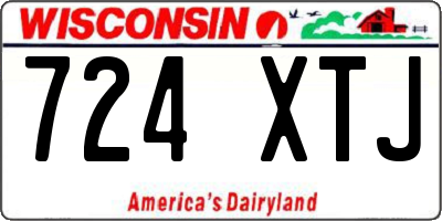WI license plate 724XTJ