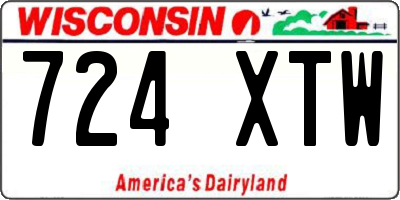 WI license plate 724XTW