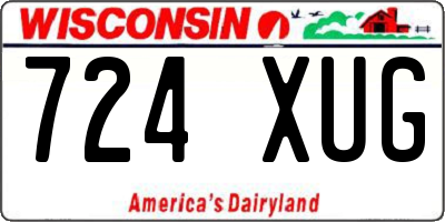 WI license plate 724XUG