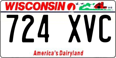 WI license plate 724XVC