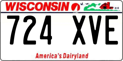 WI license plate 724XVE