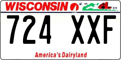 WI license plate 724XXF