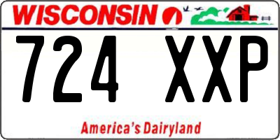 WI license plate 724XXP