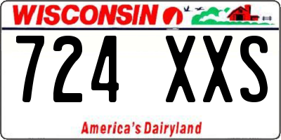 WI license plate 724XXS