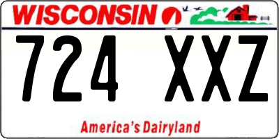 WI license plate 724XXZ