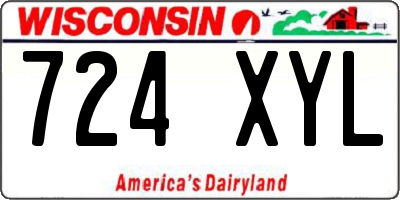 WI license plate 724XYL