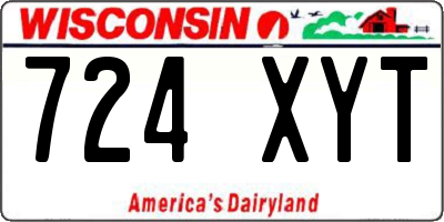 WI license plate 724XYT