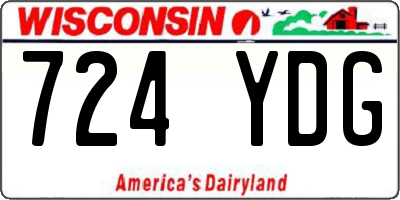 WI license plate 724YDG