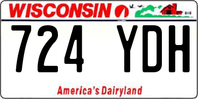 WI license plate 724YDH