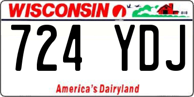 WI license plate 724YDJ
