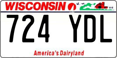 WI license plate 724YDL