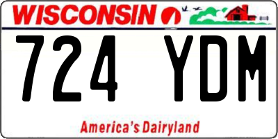 WI license plate 724YDM