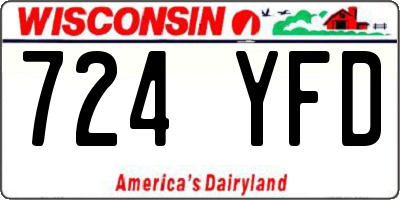 WI license plate 724YFD