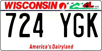 WI license plate 724YGK