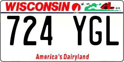 WI license plate 724YGL