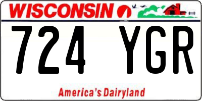 WI license plate 724YGR