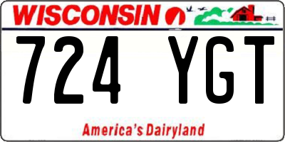 WI license plate 724YGT