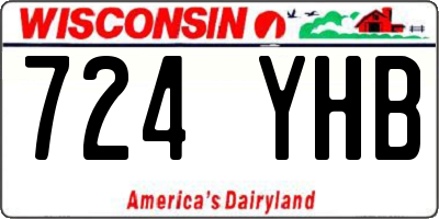 WI license plate 724YHB