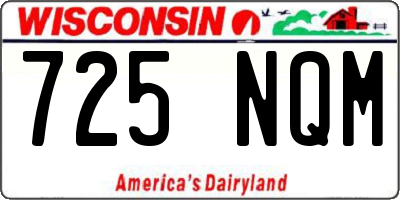 WI license plate 725NQM