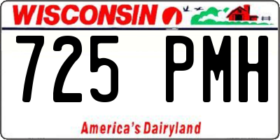 WI license plate 725PMH