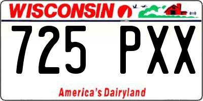WI license plate 725PXX