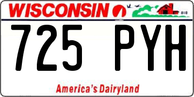 WI license plate 725PYH