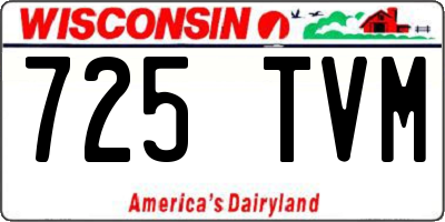 WI license plate 725TVM