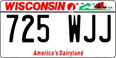 WI license plate 725WJJ