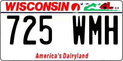 WI license plate 725WMH
