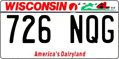 WI license plate 726NQG