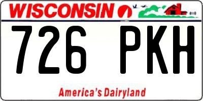 WI license plate 726PKH
