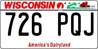 WI license plate 726PQJ
